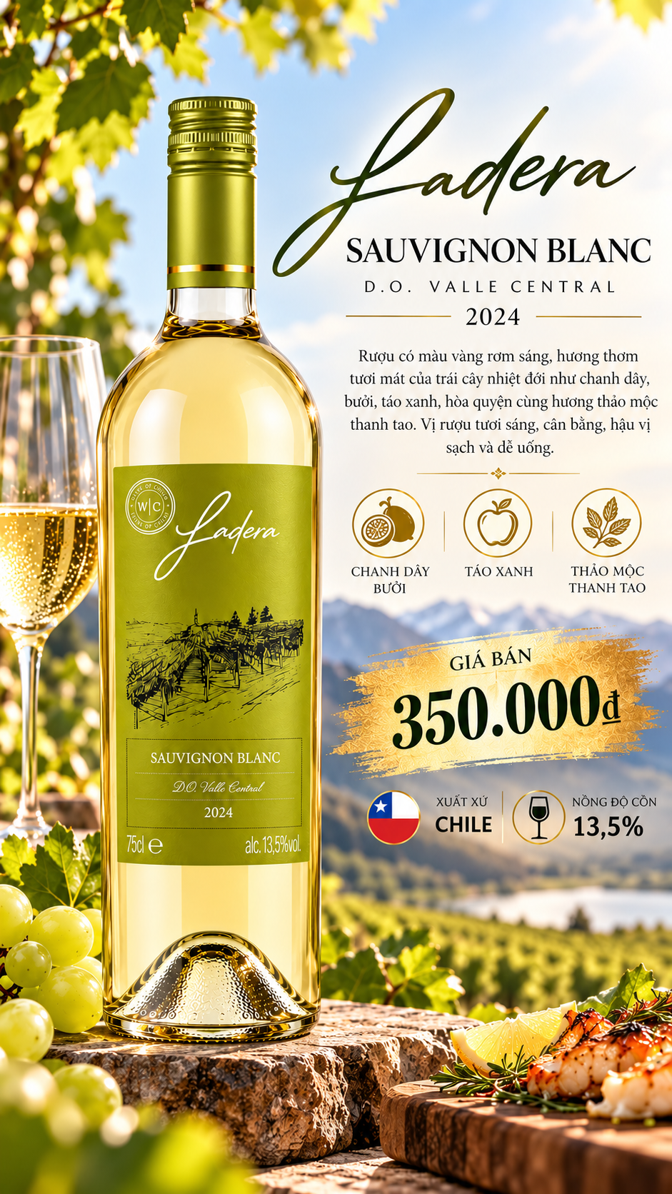 Quảng Cáo Vang Ladera Sauvignon Blanc